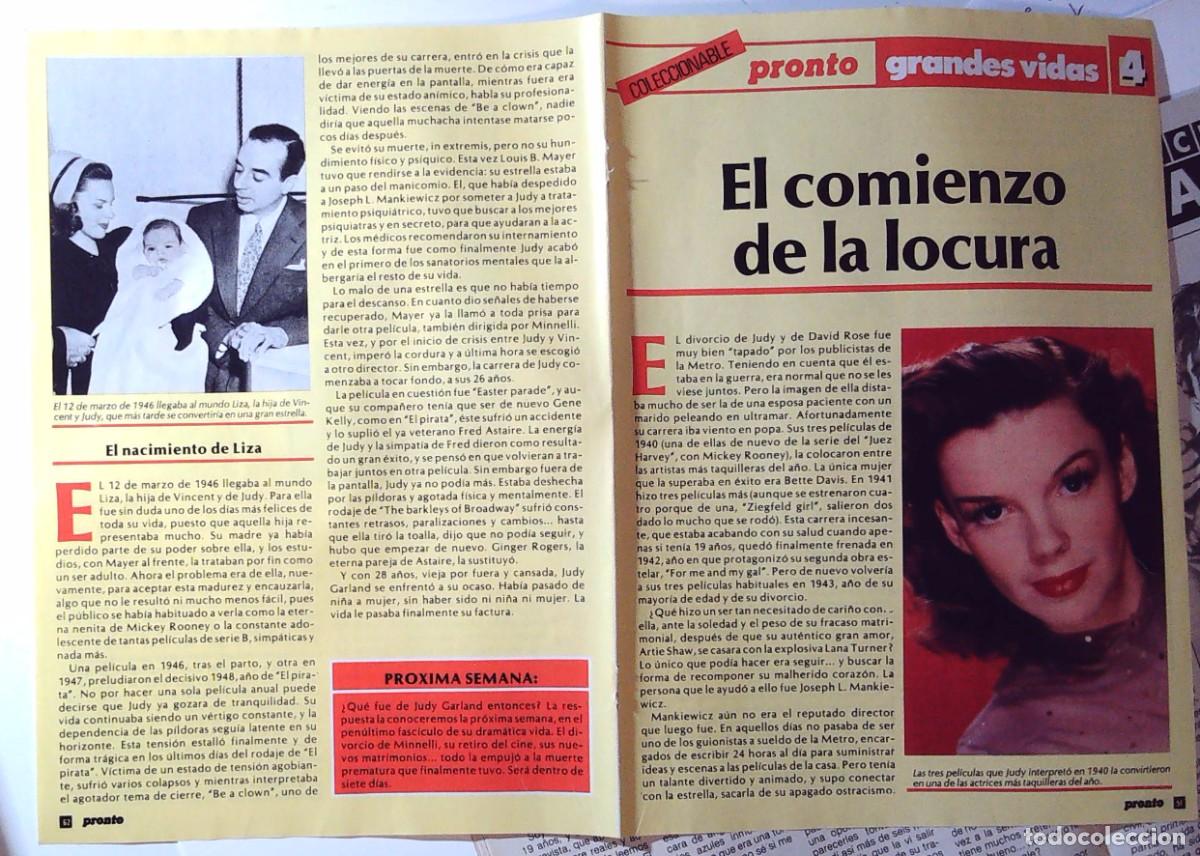 Collezionismo di Riviste e Giornali: GRANDES VIDAS EN PRONTO 4 JUDY GARLAND