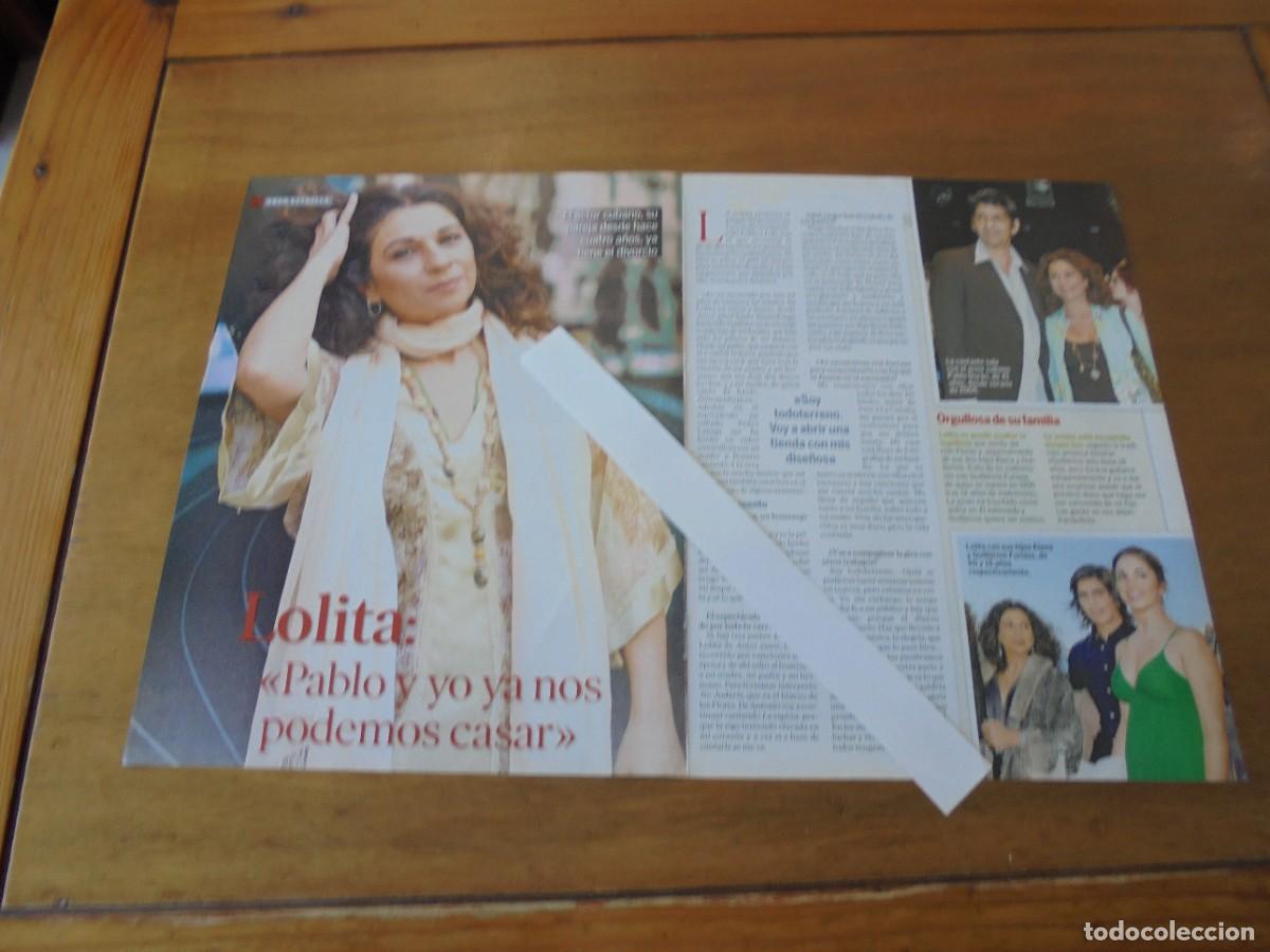 Coleccionismo de Revistas y Peri&oacute;dicos: CLIPPING 2009: LOLITA FLORES. VICTORIA DE SUECIA.