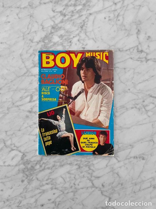 Coleccionismo de Revistas y Peri&oacute;dicos: BOY MUSIC - 1982 CLAUDIO BAGLIONI, LIO, JOHN COUGAR, BEATLES, JOHN LENNON, MARK KNOPFLER, DINO ZOFF