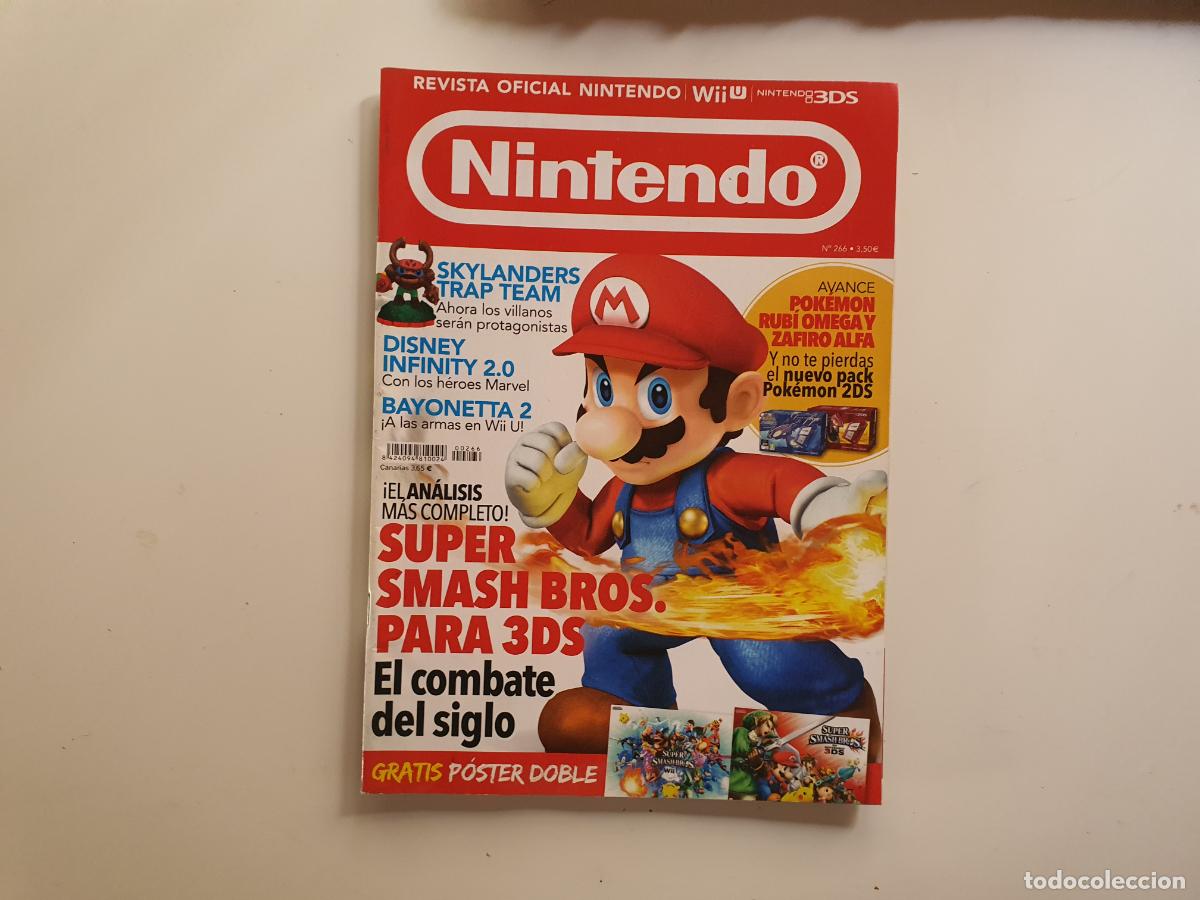 Coleccionismo de Revistas y Peri&oacute;dicos: REVISTA OFICIAL NINTENDO WII U 3DS - N&ordm; 266 INCLUYE POSTER CENTRAL SUPER SMASH BROS