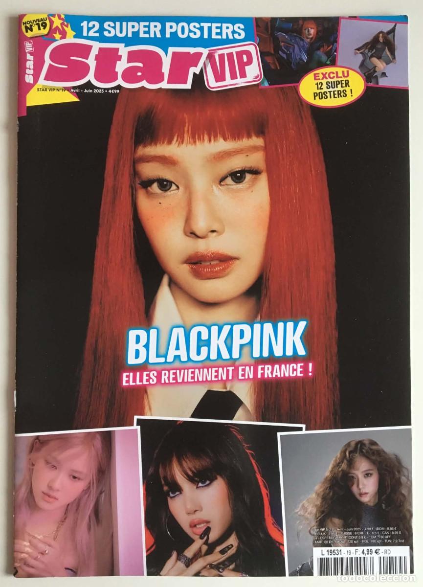 Coleccionismo de Revistas y Peri&oacute;dicos: BLACKPINK Special Jennie Jisoo Lisa Ros&eacute; Bruno Mars Star VIP Magazine France 2025 K-Pop Music