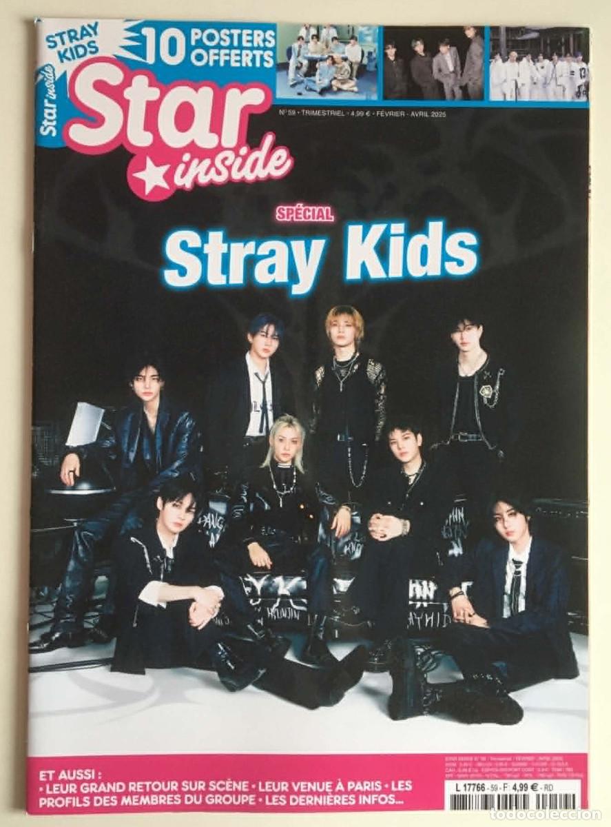 Coleccionismo de Revistas y Peri&oacute;dicos: Stray Kids Special Bangchan Lee Know Changbin Hyunjin Felix Seungmin Star Inside Magazine 2025 K-Pop
