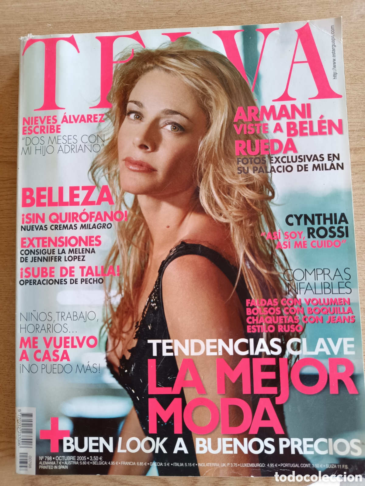 Coleccionismo de Revistas y Peri&oacute;dicos: Revista Telva. N&ordm; 798. Bel&eacute;n Rueda.