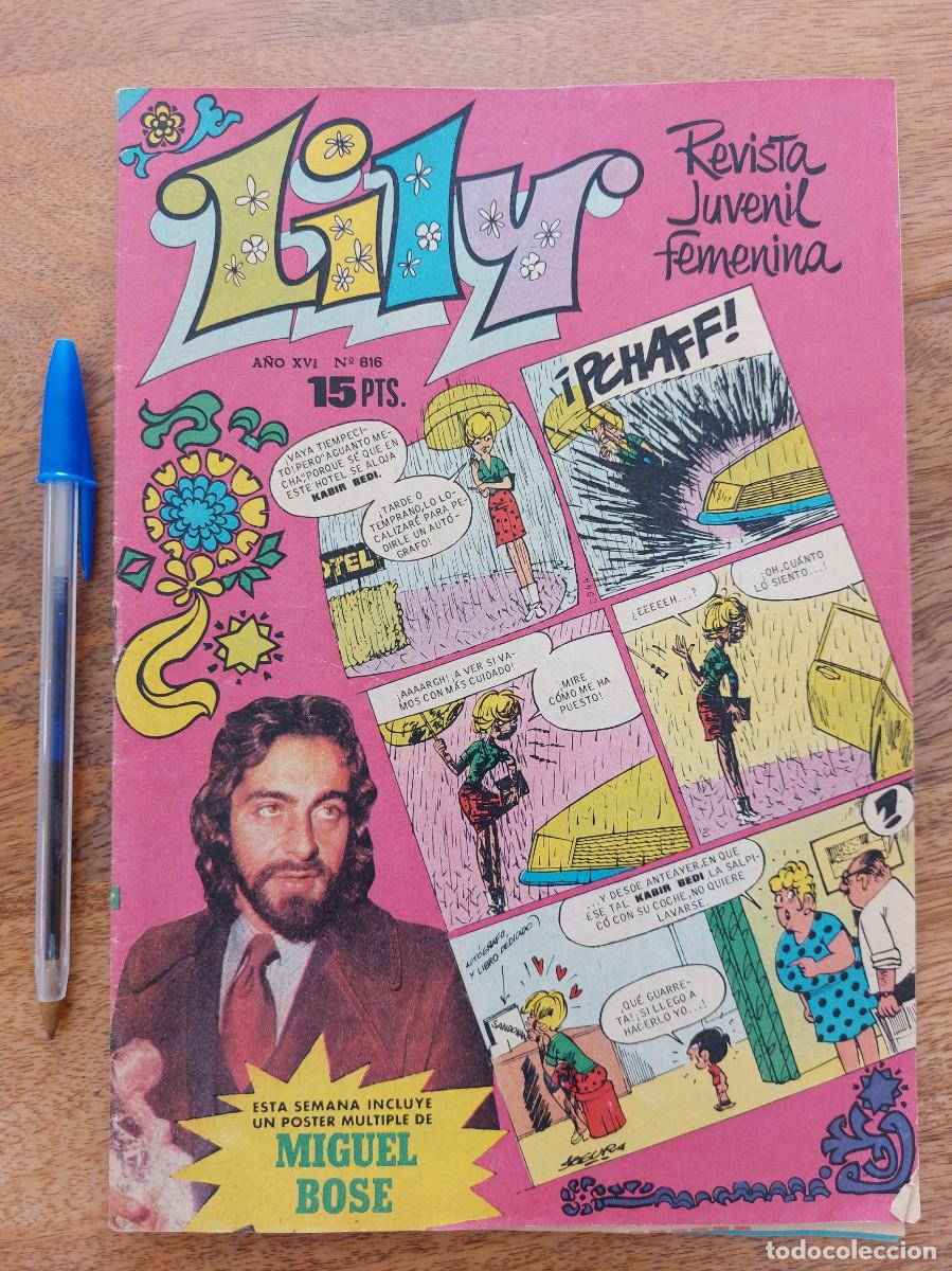 Coleccionismo de Revistas y Peri&oacute;dicos: Revista Lily * A&Ntilde;O XVI N&ordm; 816 - INCLUYE POSTER MIGUEL BOSE * PUBLICIDAD STA PEPIS / LA FAMILIA FELIZ
