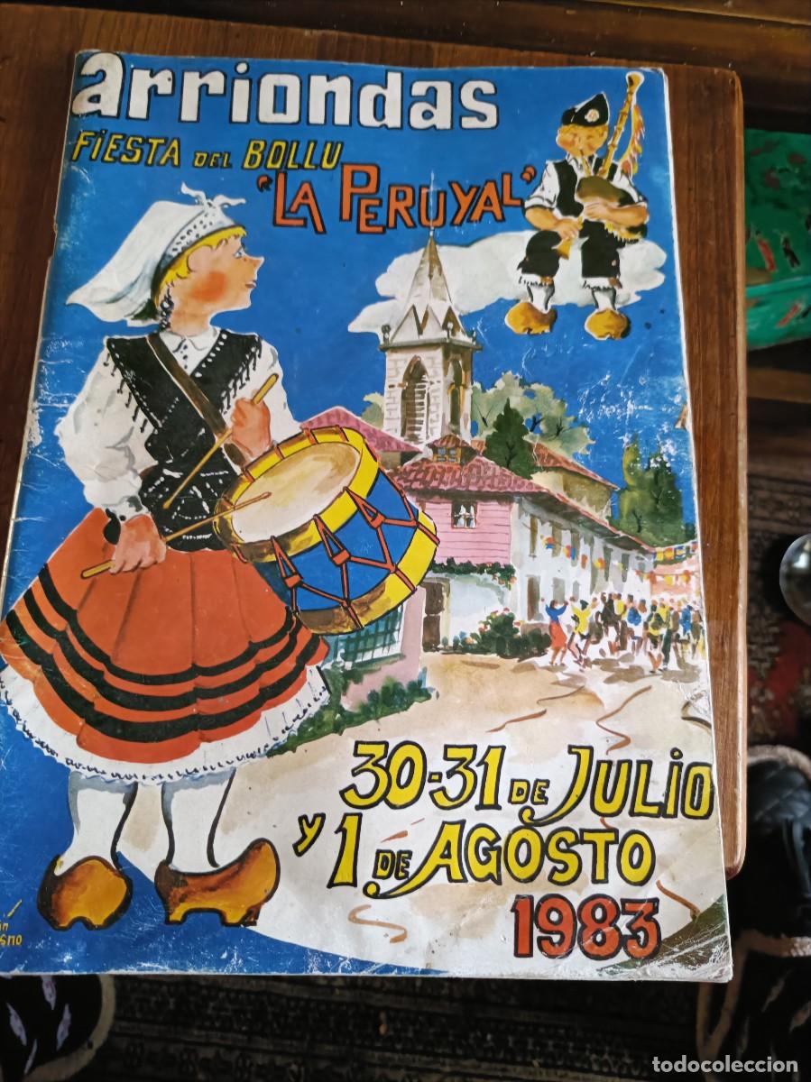 Coleccionismo de Revistas y Peri&oacute;dicos: ARRIONDAS. FIESTA DEL BOLLU LA PERUYAL. 1983 PORFOLIO REVISTA