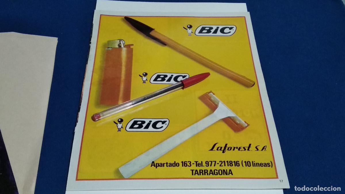 Coleccionismo de Revistas y Peri&oacute;dicos: PUBLICIDAD . ANUNCIO BIC / MECHEROS, CUCHILLAS, BILIGRAFOS- HOJA REVISTA