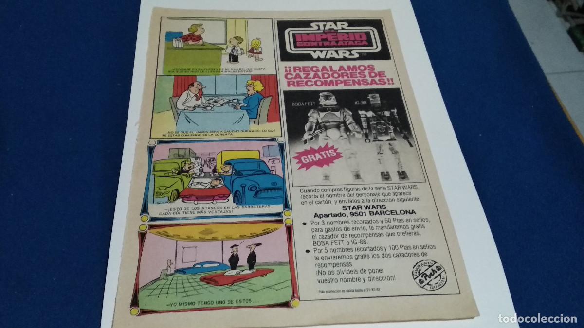 Coleccionismo de Revistas y Peri&oacute;dicos: PUBLICIDAD . ANUNCIO - STAR WARS EL IMPRIO CONTRAATACA 1982 PUCH - HOJA REVISTA