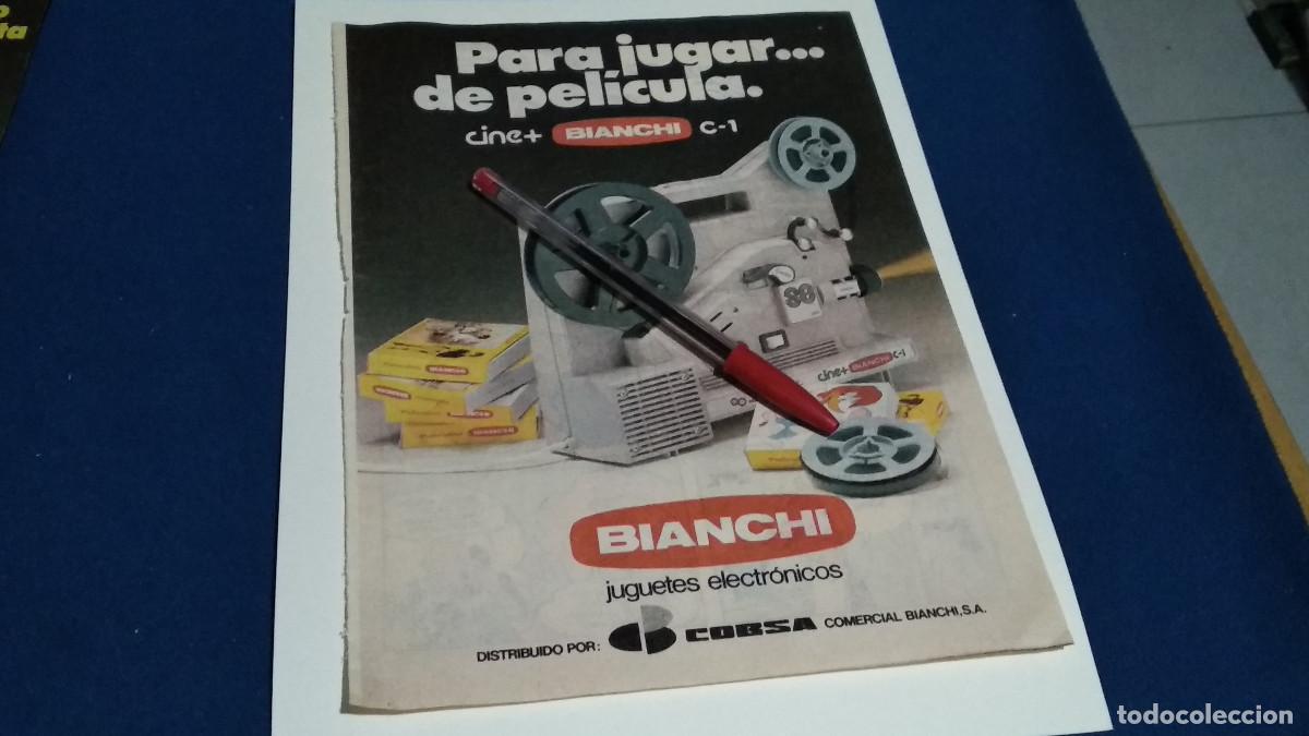 Coleccionismo de Revistas y Peri&oacute;dicos: PUBLICIDAD . ANUNCIO 1982 - BIANCHI / CINE BIANCHI - HOJA REVISTA