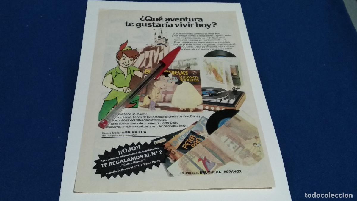 Coleccionismo de Revistas y Peri&oacute;dicos: PUBLICIDAD . ANUNCIO 1982 - HISPAVOX M&Uacute;SICA DE WALT DISNEY - DOBLE HOJA REVISTA