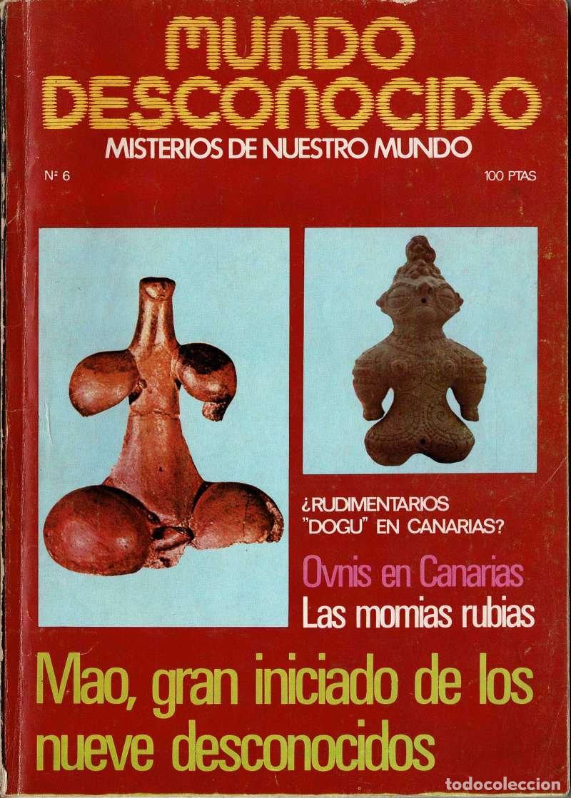 Coleccionismo de Revistas y Peri&oacute;dicos: Revista Mundo Desconocido N&ordm; 6. Noviembre 1976. Ovnis en Canarias