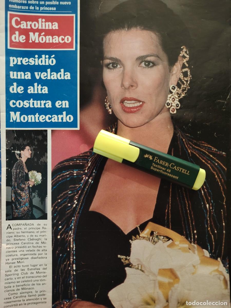Coleccionismo de Revistas y Peri&oacute;dicos: Reportaje Carolina de M&oacute;naco 12.04.89