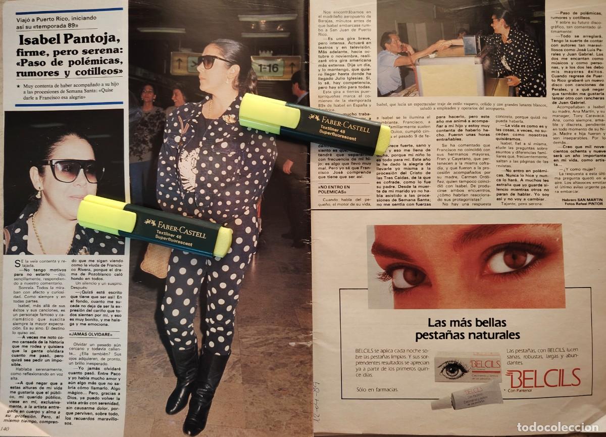 Coleccionismo de Revistas y Peri&oacute;dicos: Reportaje Isabel Pantoja 12.04.89