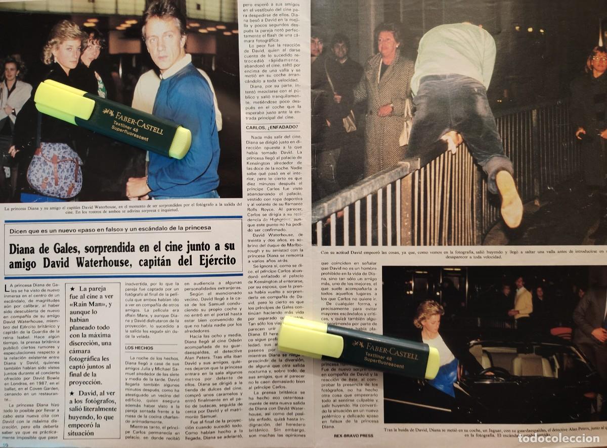 Coleccionismo de Revistas y Peri&oacute;dicos: Reportaje Diana de Gales y David Waterhouse 12.04.89