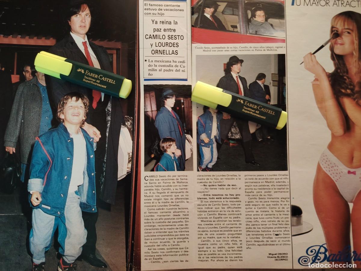 Coleccionismo de Revistas y Peri&oacute;dicos: Reportaje Camilo Sesto 12.04.89