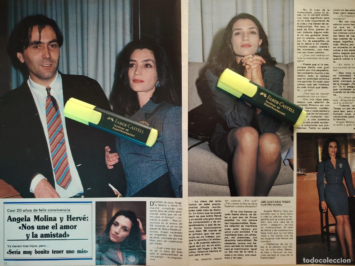 Coleccionismo de Revistas y Peri&oacute;dicos: Reportaje Angela Molina y Herve 12.04.89