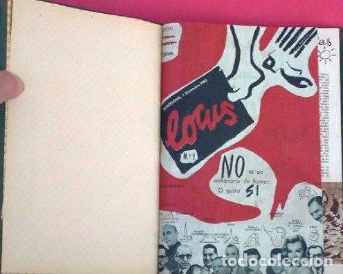 Coleccionismo de Revistas y Peri&oacute;dicos: REVISTA HUMOR&Iacute;STICA. SEMANARIO LOCUS. 14 N&Uacute;MEROS ENCUADERNADOS. COMPLETA, 1955 - 1956.