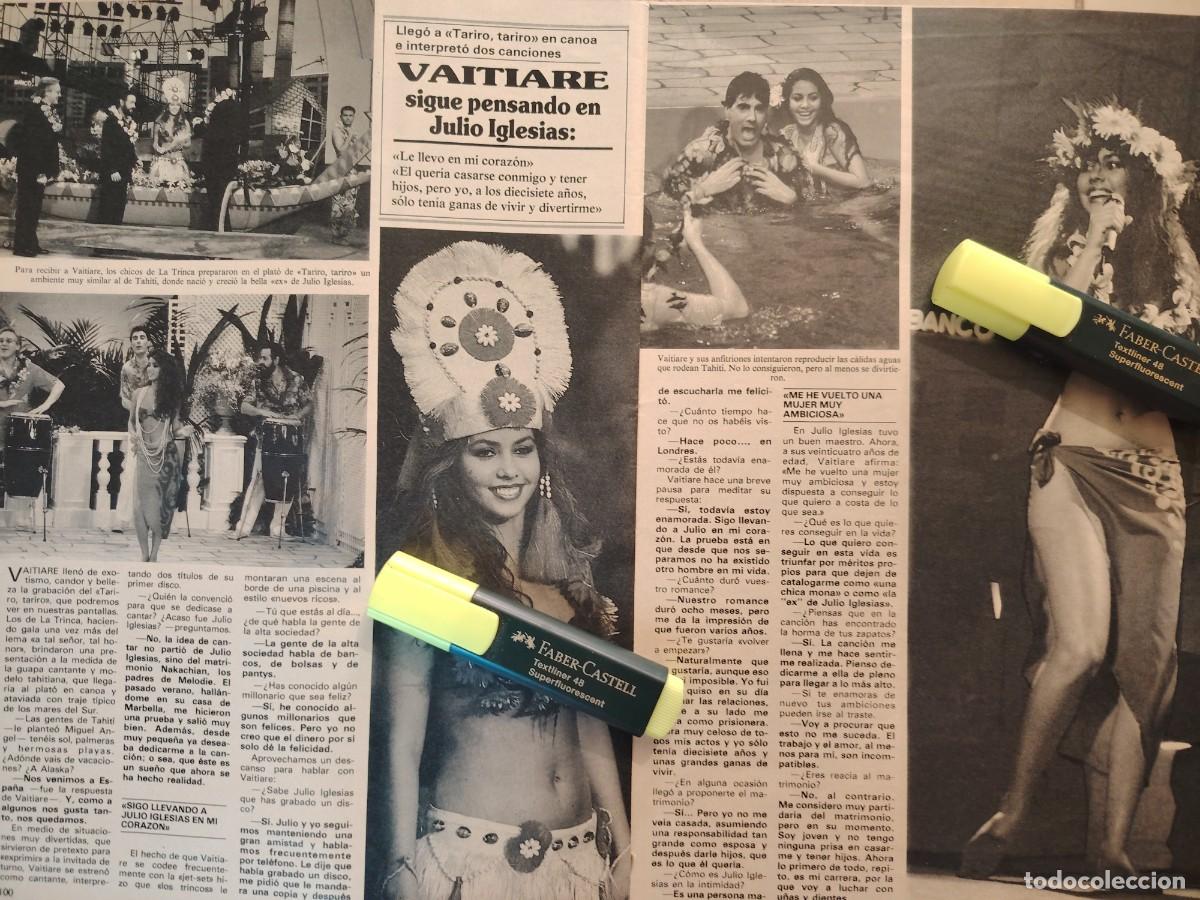 Coleccionismo de Revistas y Peri&oacute;dicos: Reportaje Vaitiare 12.04.89