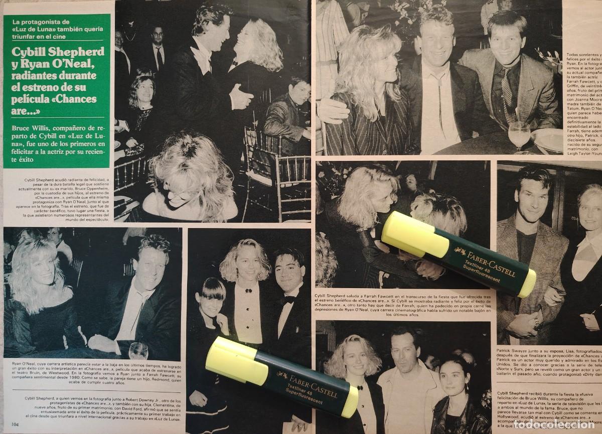 Coleccionismo de Revistas y Peri&oacute;dicos: Reportaje Cybill Shepherd y Ryan O'Neal 12.04.89