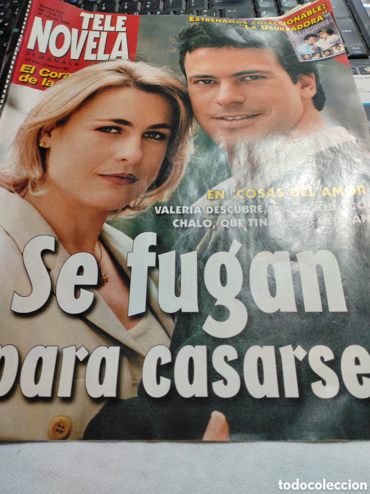 Coleccionismo de Revistas y Peri&oacute;dicos: TELE NOVELA SEMANAL N&ordm; 328- 07-1999 - EN COSAS DEL AMOR, SE FUG&Aacute;N PARA CASARSE ...
