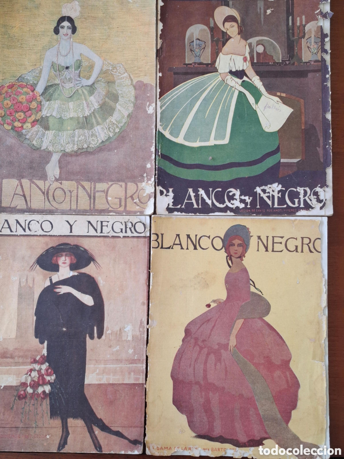 Coleccionismo de Revistas y Peri&oacute;dicos: 4 revistas Blanco y Negro - 1921 y 1922
