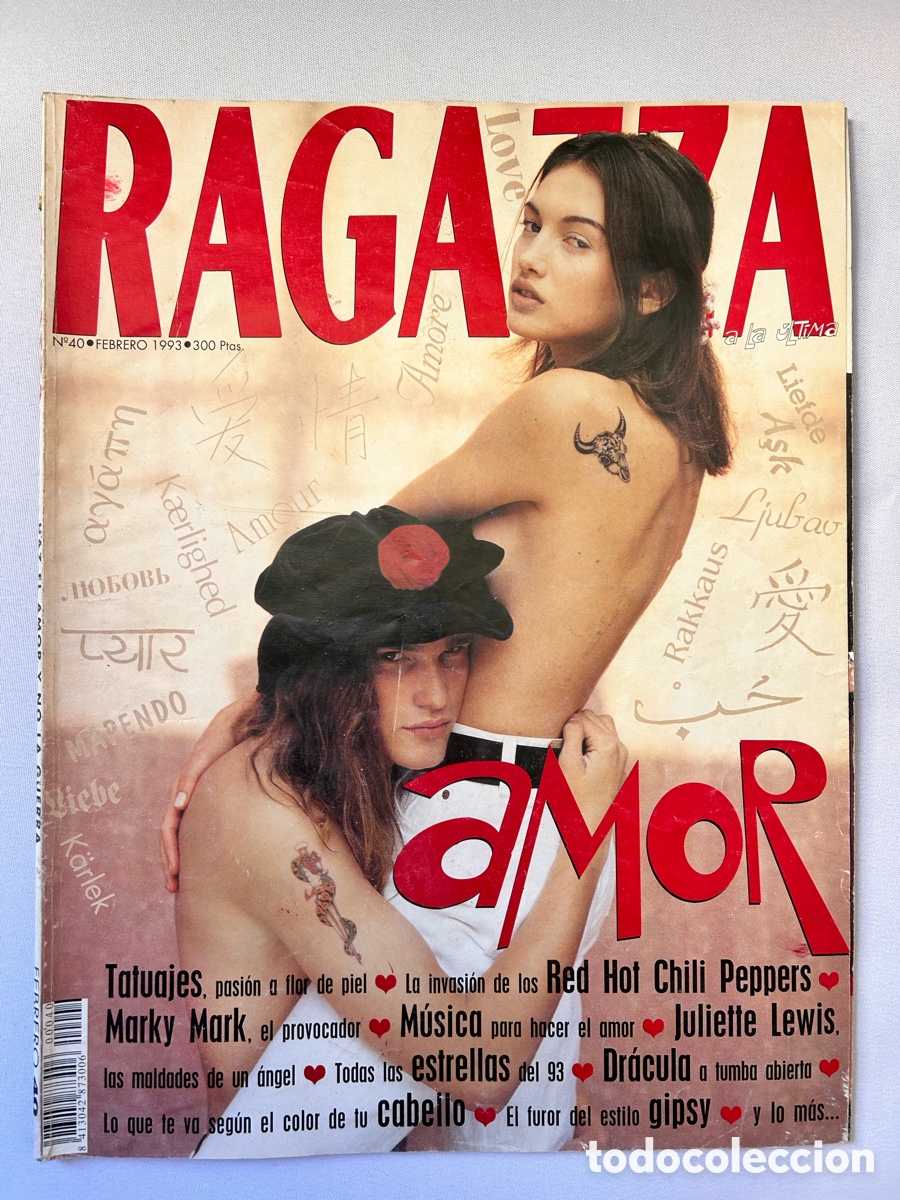 Colecionismo de Revistas e Jornais: Revista Ragazza N&deg; 40 febrero 1993 Marky Mark Red Hot chilly peppers