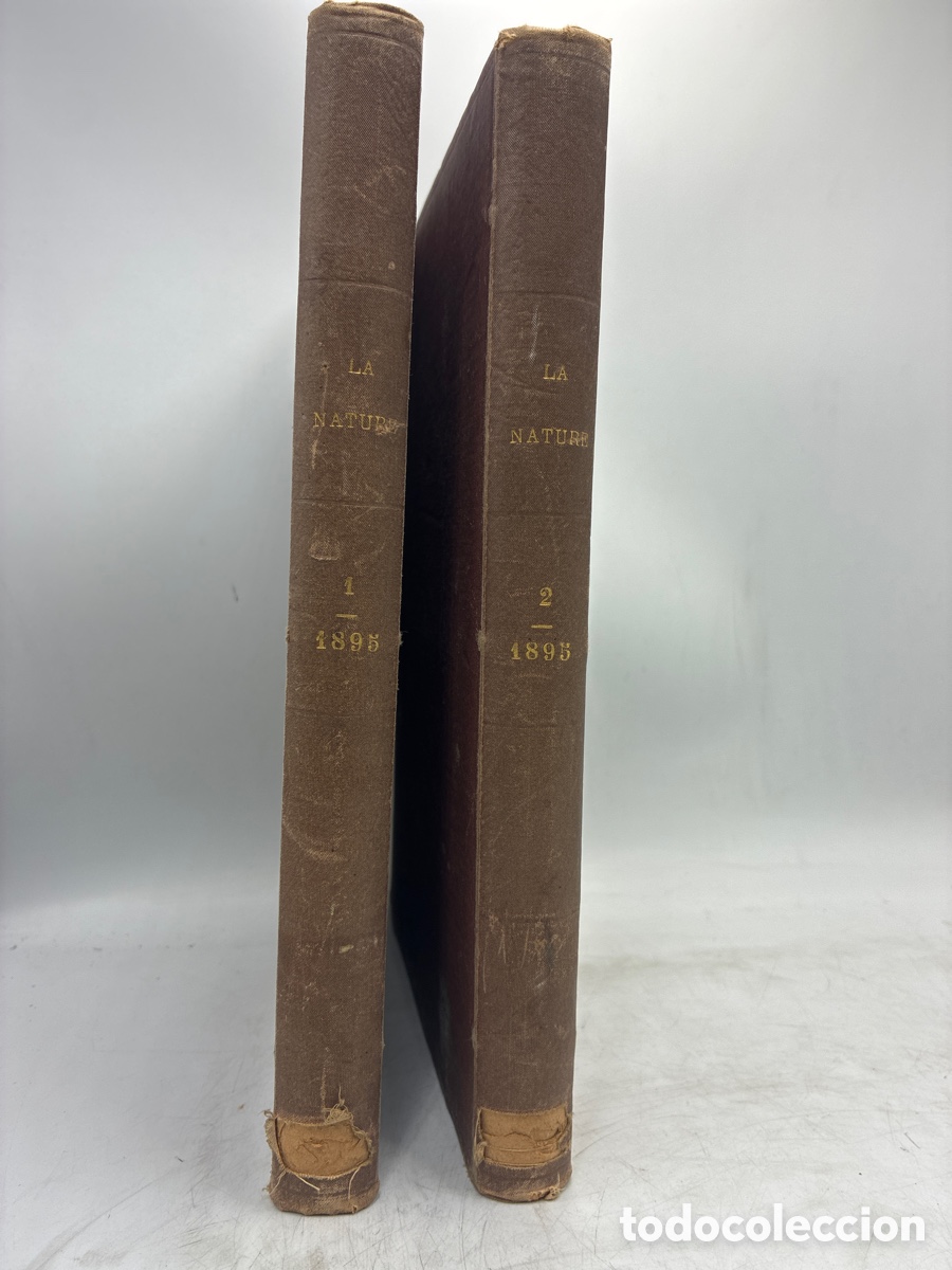 Collectionnisme de Revues et Journaux: 2 Tomos Revista LA NATURE. 1895.