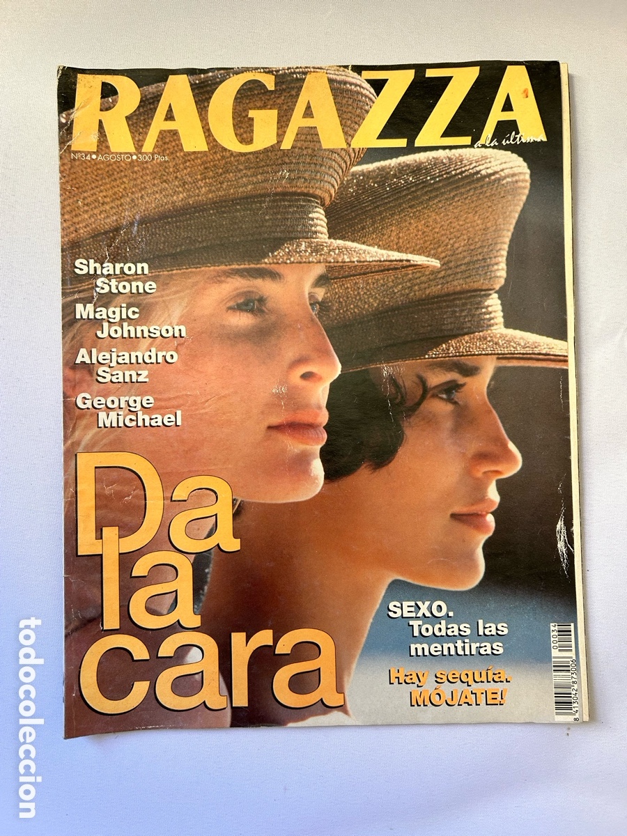 Sammeln von Zeitschriften und Zeitungen: REVISTA RAGAZZA N&deg; 34 - agosto 1990 Magic Johnson Sharon Stone