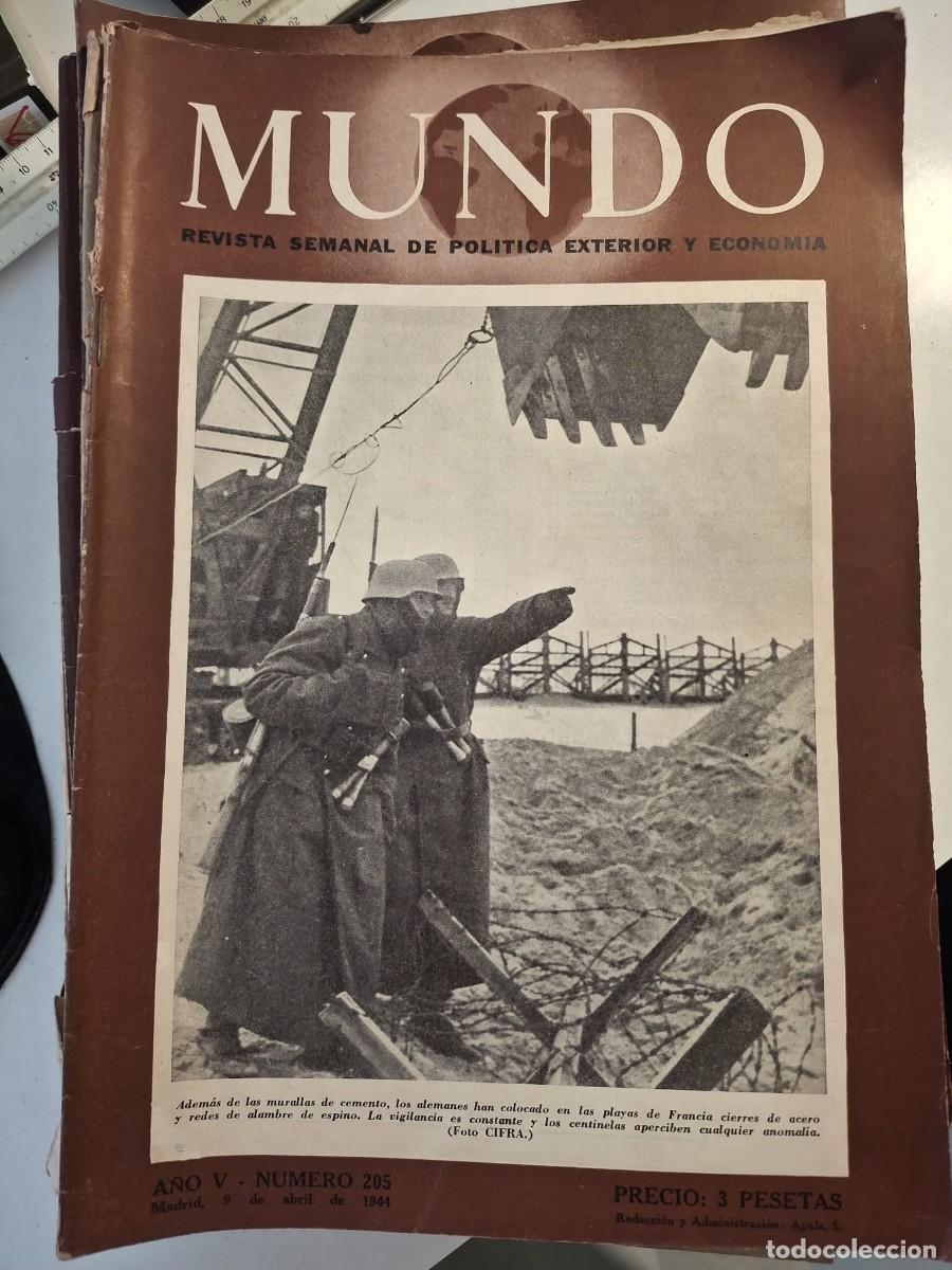 Coleccionismo de Revistas y Peri&oacute;dicos: Revista Mundo. Revista Semanal de Politica exterior y economia. Editada por EFE. A&ntilde;o 19444