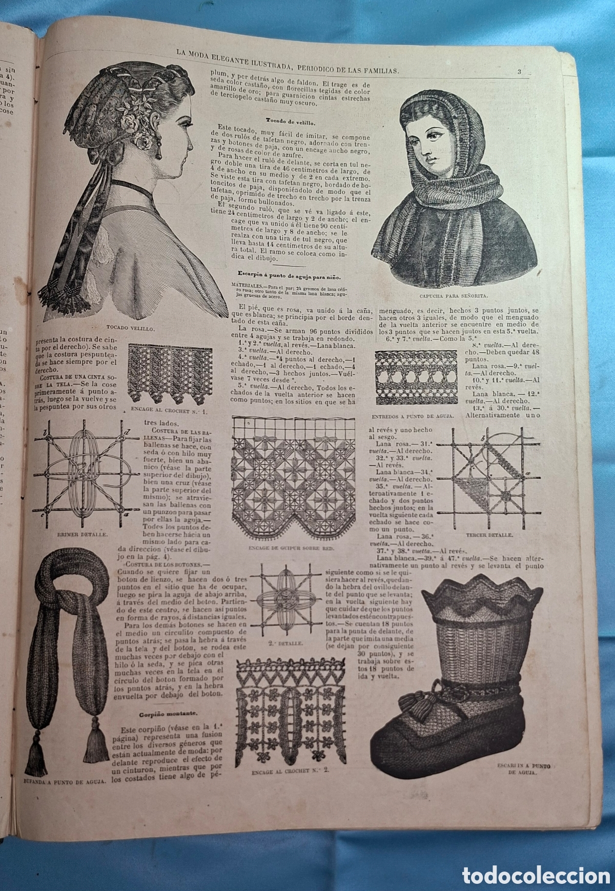 Coleccionismo de revistas y peri&oacute;dicos: La Moda Elegante Ilustrada 1867 - Foto 16