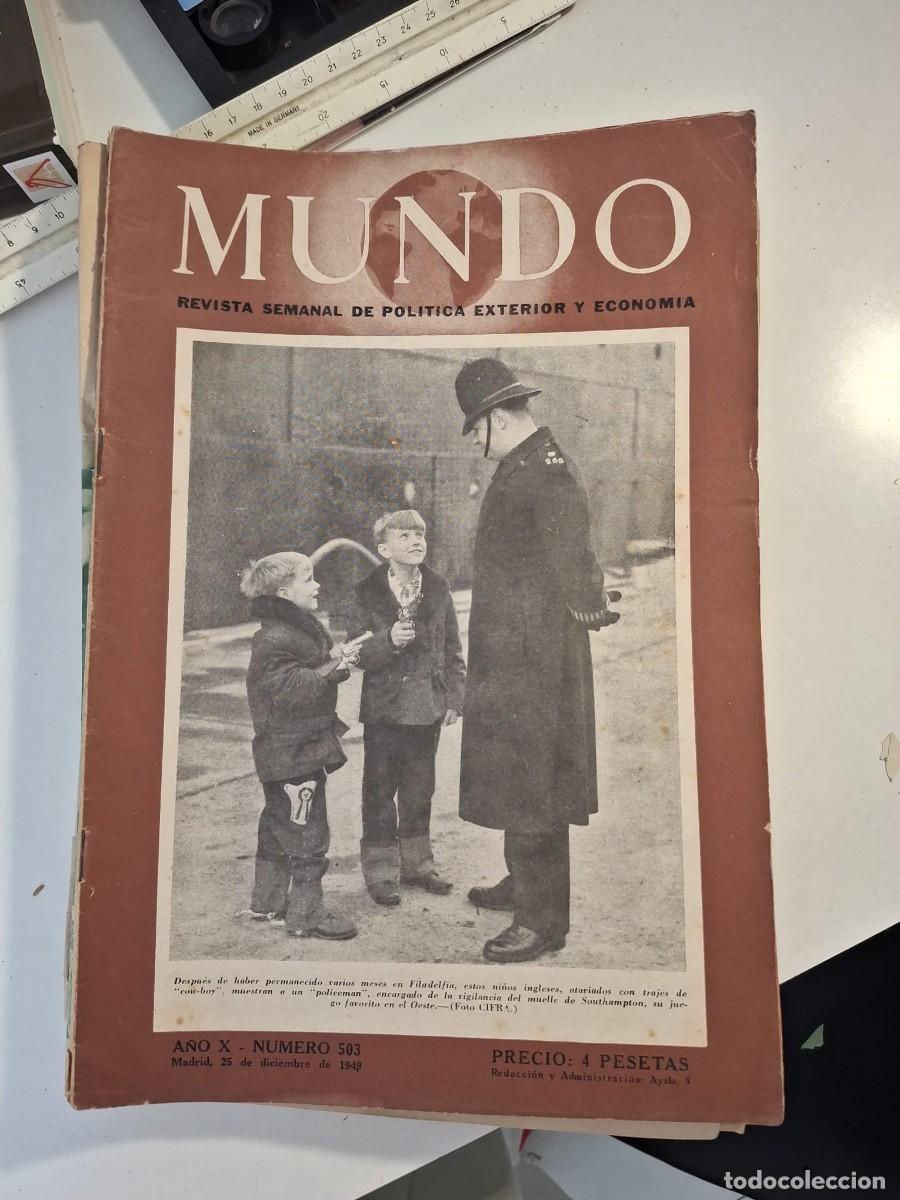 Coleccionismo de Revistas y Peri&oacute;dicos: Revista Mundo. Revista Semanal de Politica exterior y economia. Editada por EFE. A&ntilde;o 1949