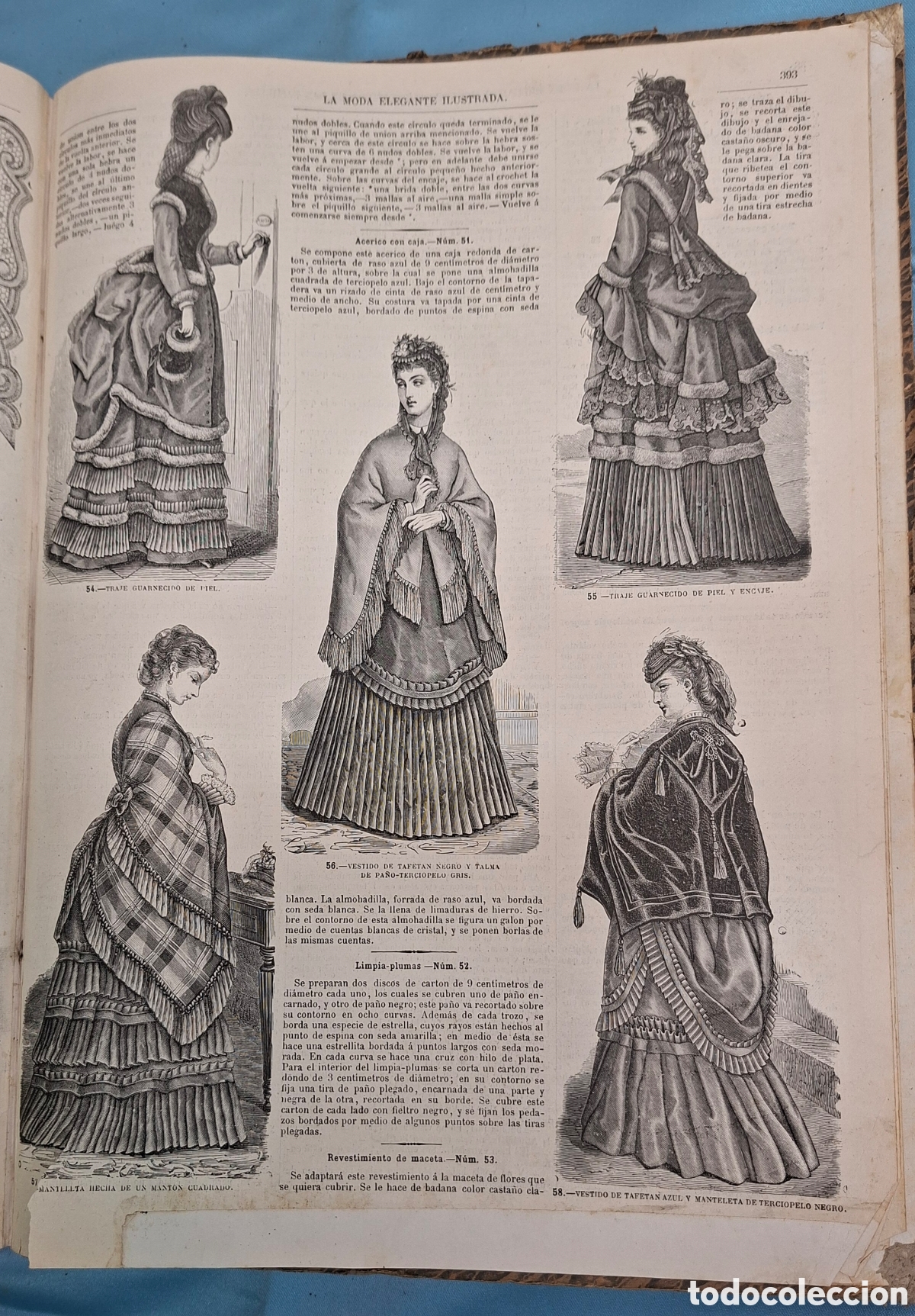 Collectionnisme de Revues et Journaux: La Moda Elegante ilustrada a&ntilde;o 1871