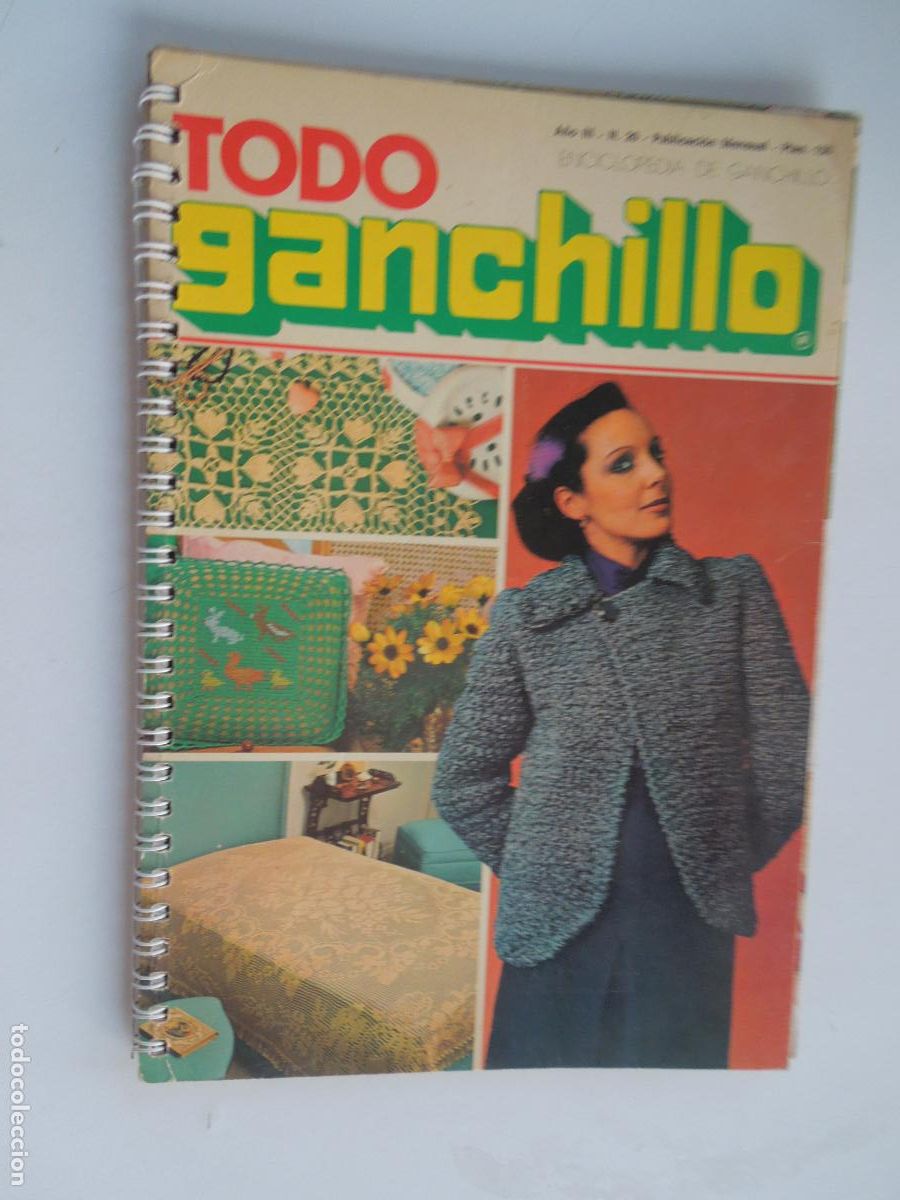 Coleccionismo de Revistas y Peri&oacute;dicos: TODO GANCHILLO - A&Ntilde;O III- N&ordm; 20 CUADERNO CON ANILLAS - ENCICLOPEDIA DE GANCHILLO