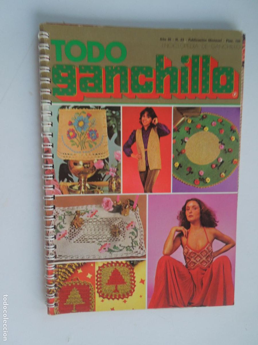 Coleccionismo de Revistas y Peri&oacute;dicos: TODO GANCHILLO - A&Ntilde;O III- N&ordm; 23 CUADERNO CON ANILLAS - ENCICLOPEDIA DE GANCHILLO