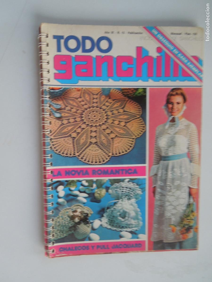 Coleccionismo de Revistas y Peri&oacute;dicos: TODO GANCHILLO - A&Ntilde;O III- N&ordm; 15- CUADERNO CON ANILLAS - ENCICLOPEDIA DE GANCHILLO