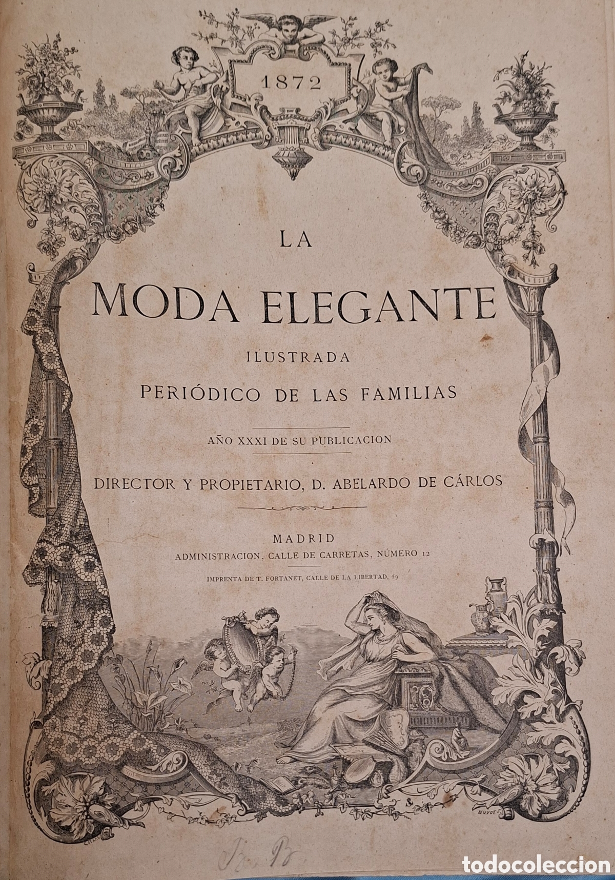 Coleccionismo de Revistas y Peri&oacute;dicos: La moda elegante ilustrada a&ntilde;o 1872