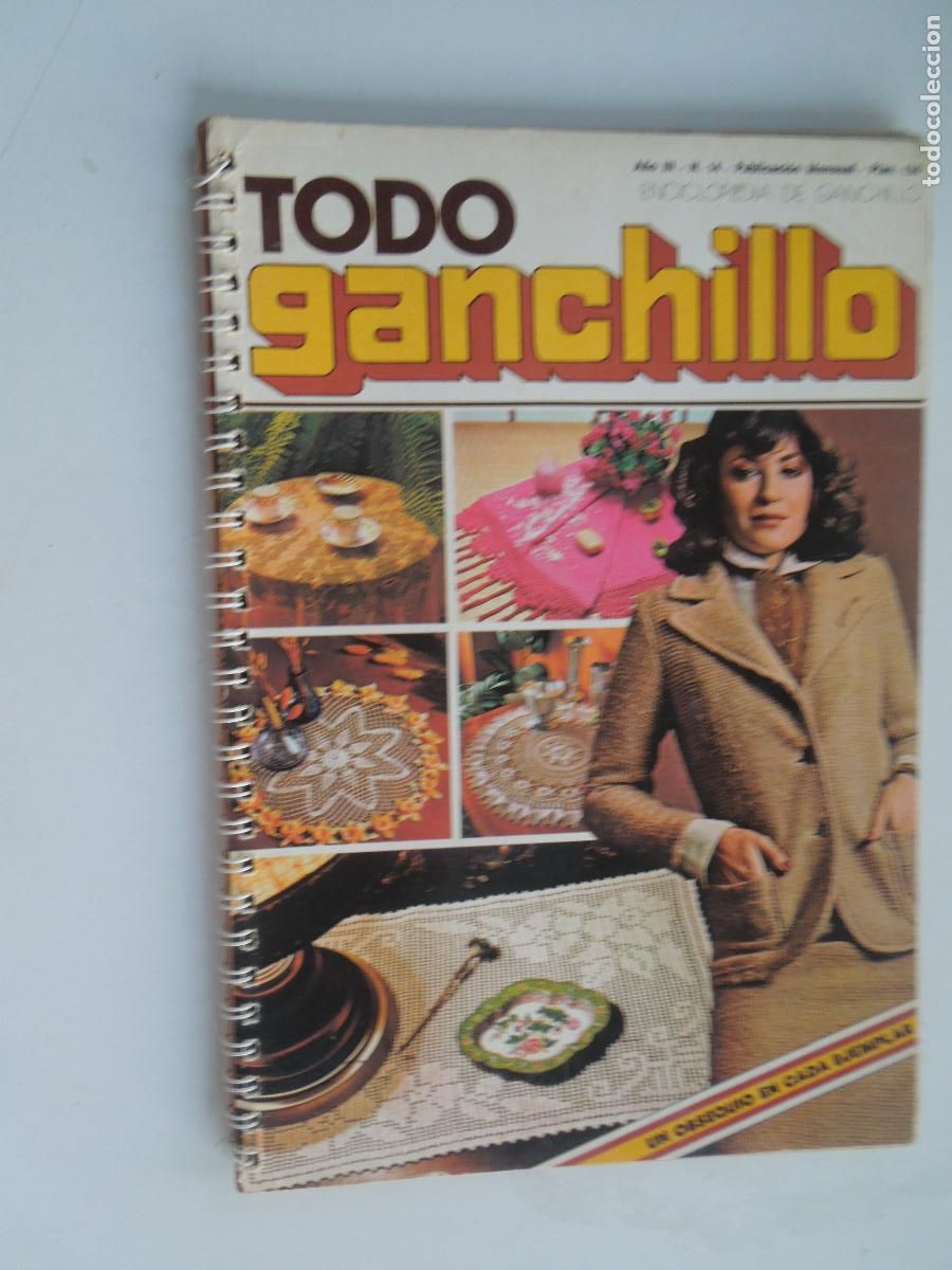 Coleccionismo de Revistas y Peri&oacute;dicos: TODO GANCHILLO - A&Ntilde;O III- N&ordm; 14 - CUADERNO CON ANILLAS - ENCICLOPEDIA DE GANCHILLO