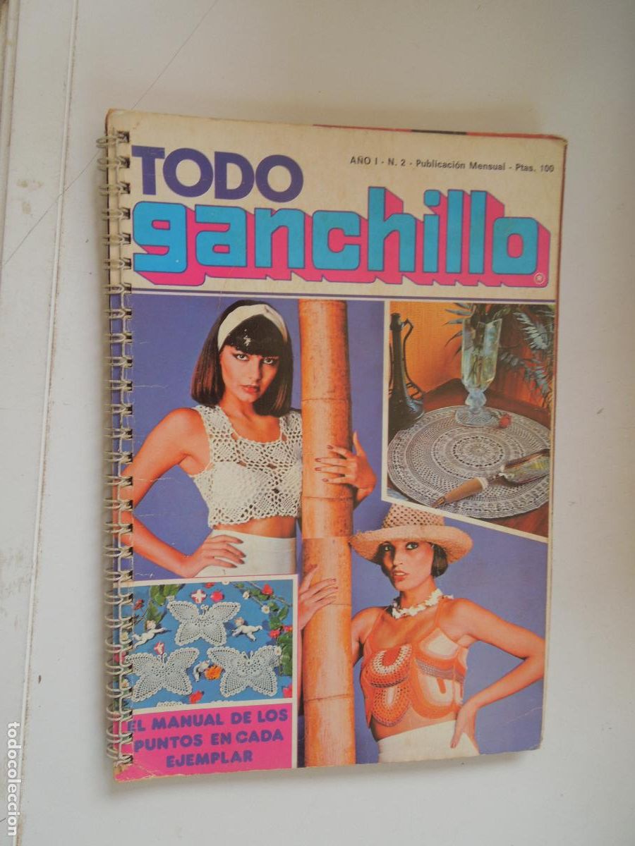 Coleccionismo de Revistas y Peri&oacute;dicos: TODO GANCHILLO - A&Ntilde;O I- N&ordm; 2 - CUADERNO CON ANILLAS - ENCICLOPEDIA DE GANCHILLO