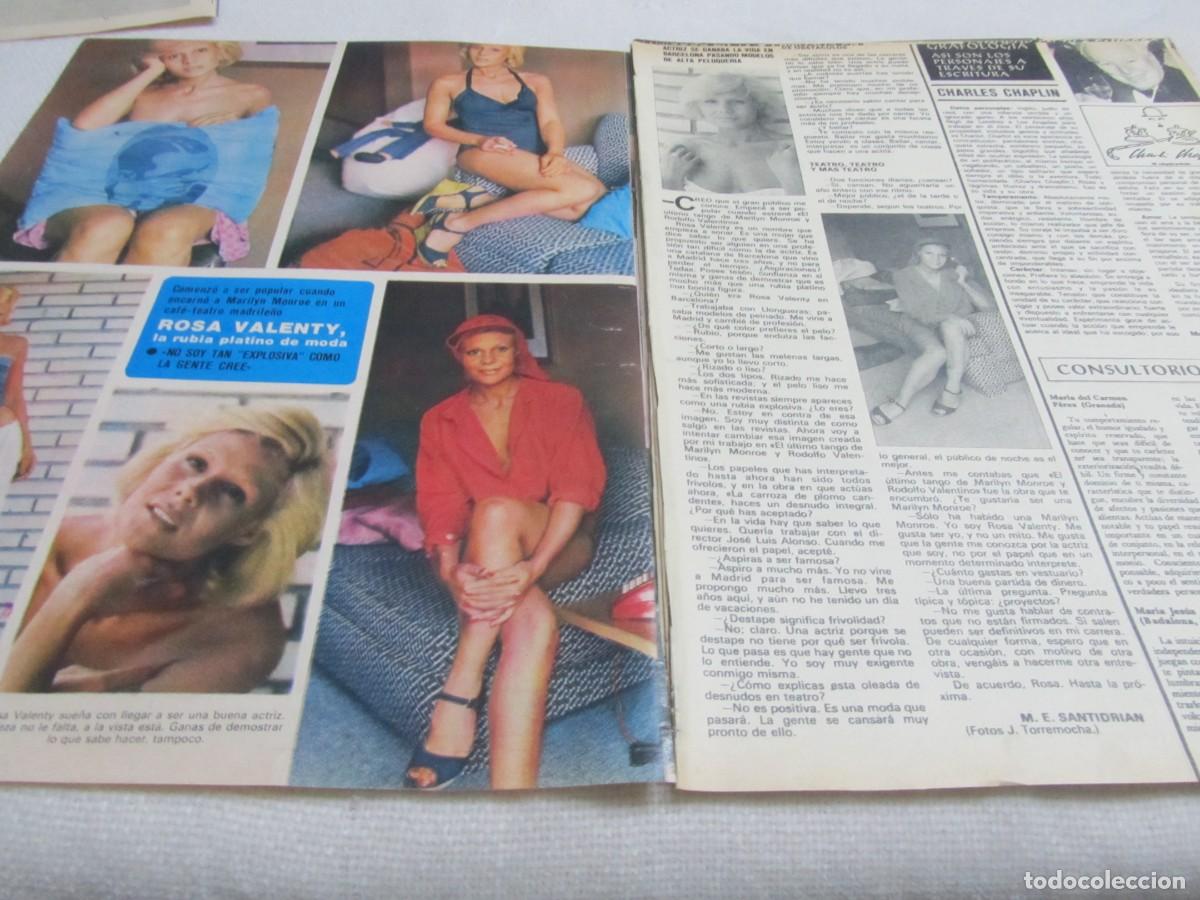 Coleccionismo de Revistas y Peri&oacute;dicos: ROSA VALENTY,CHARLES CHAPLIN,ARTICULO DE PRENSA