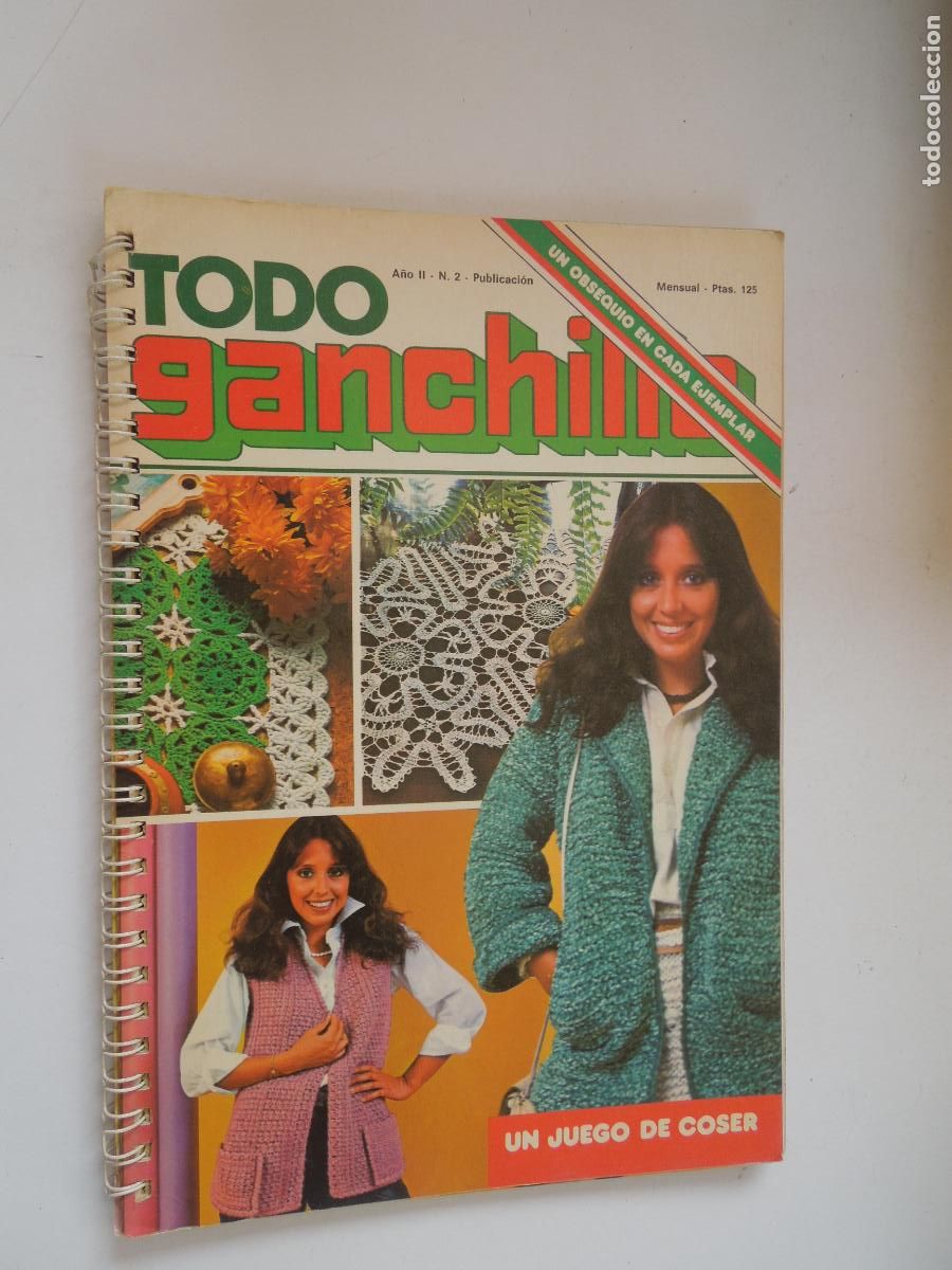 Collection Magazines and Newspapers: TODO GANCHILLO - A&Ntilde;O II- N&ordm; 2 - CUADERNO CON ANILLAS - ENCICLOPEDIA DE GANCHILLO
