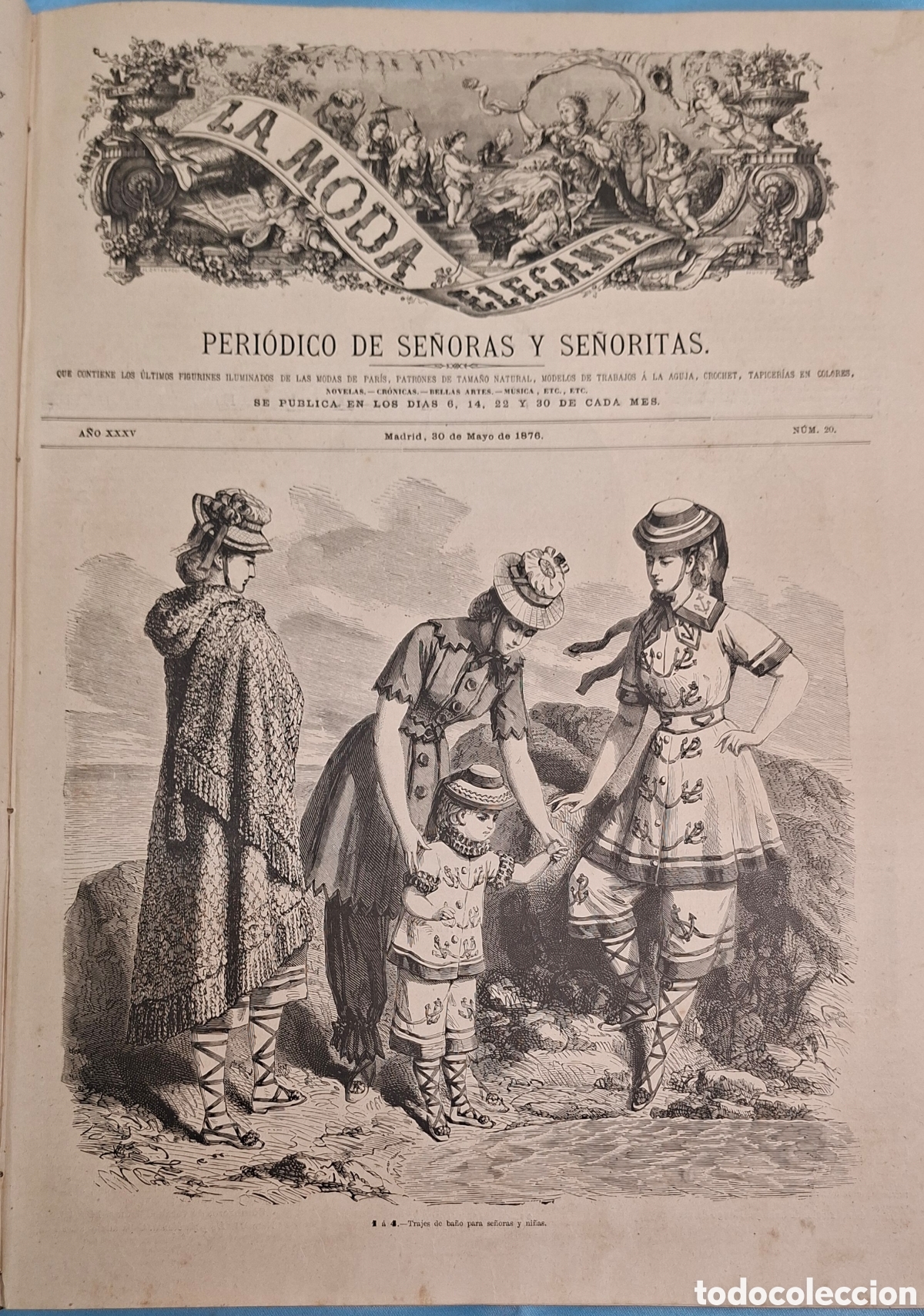 Coleccionismo de revistas y peri&oacute;dicos: La Moda Elegante Ilustrada 1876 - Foto 9