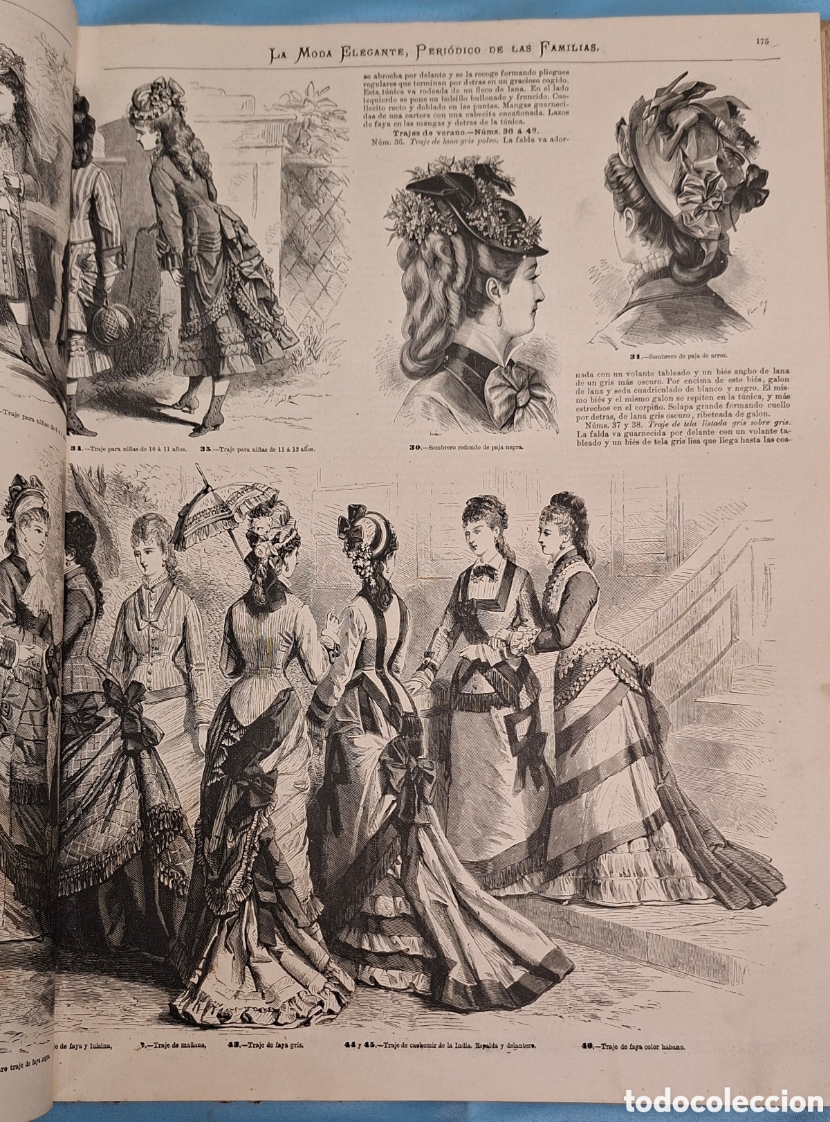 Coleccionismo de revistas y peri&oacute;dicos: La Moda Elegante Ilustrada 1876 - Foto 10