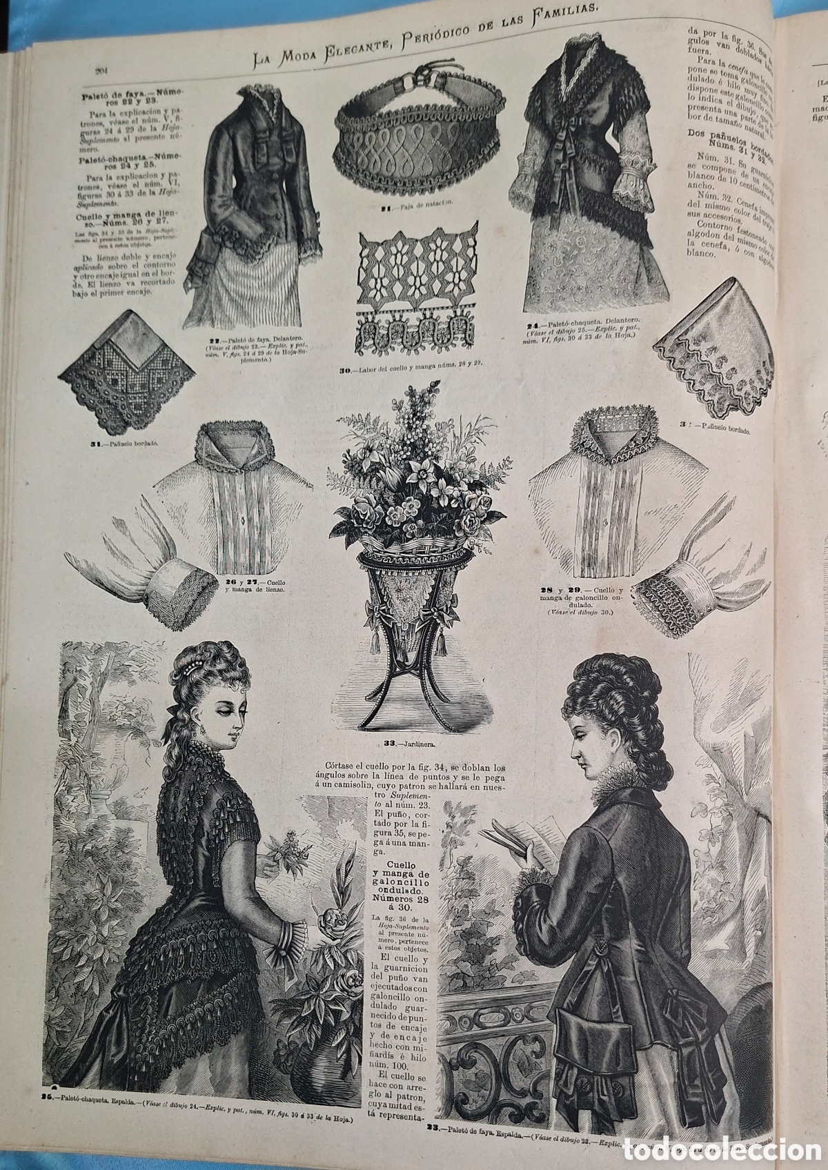 Coleccionismo de revistas y peri&oacute;dicos: La Moda Elegante Ilustrada 1876 - Foto 11