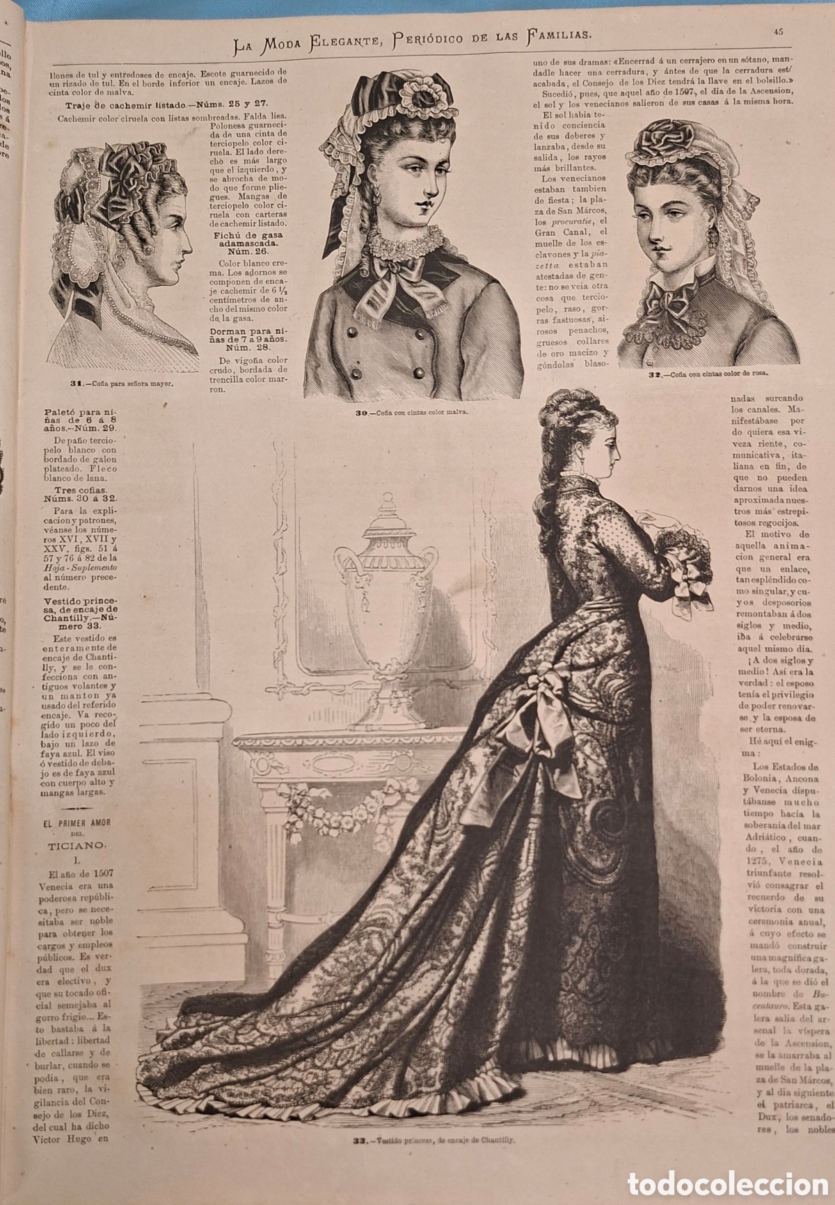 Coleccionismo de revistas y peri&oacute;dicos: La Moda Elegante Ilustrada 1876 - Foto 19