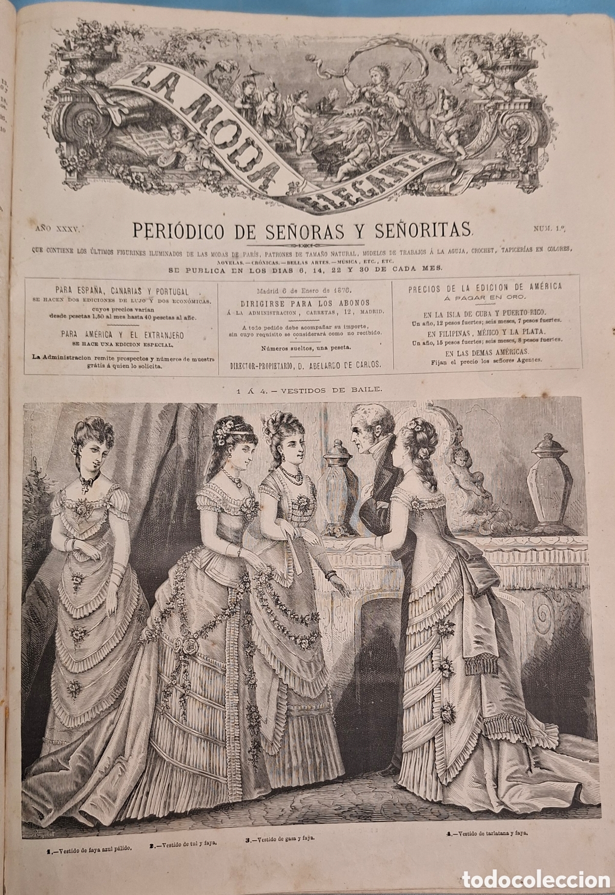 Coleccionismo de revistas y peri&oacute;dicos: La Moda Elegante Ilustrada 1876 - Foto 20