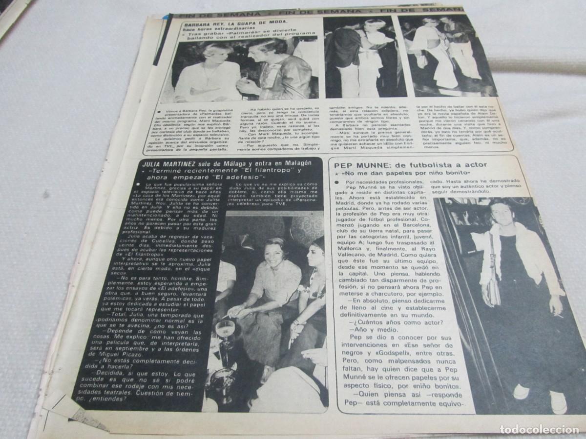 Coleccionismo de Revistas y Peri&oacute;dicos: BARBARA REY,JULIA MARTINEZ,PEP MUNNE,SUSANA ESTRADA,MARIA ISBERT,BOB NIKO,ARTICULO DE PRENSA