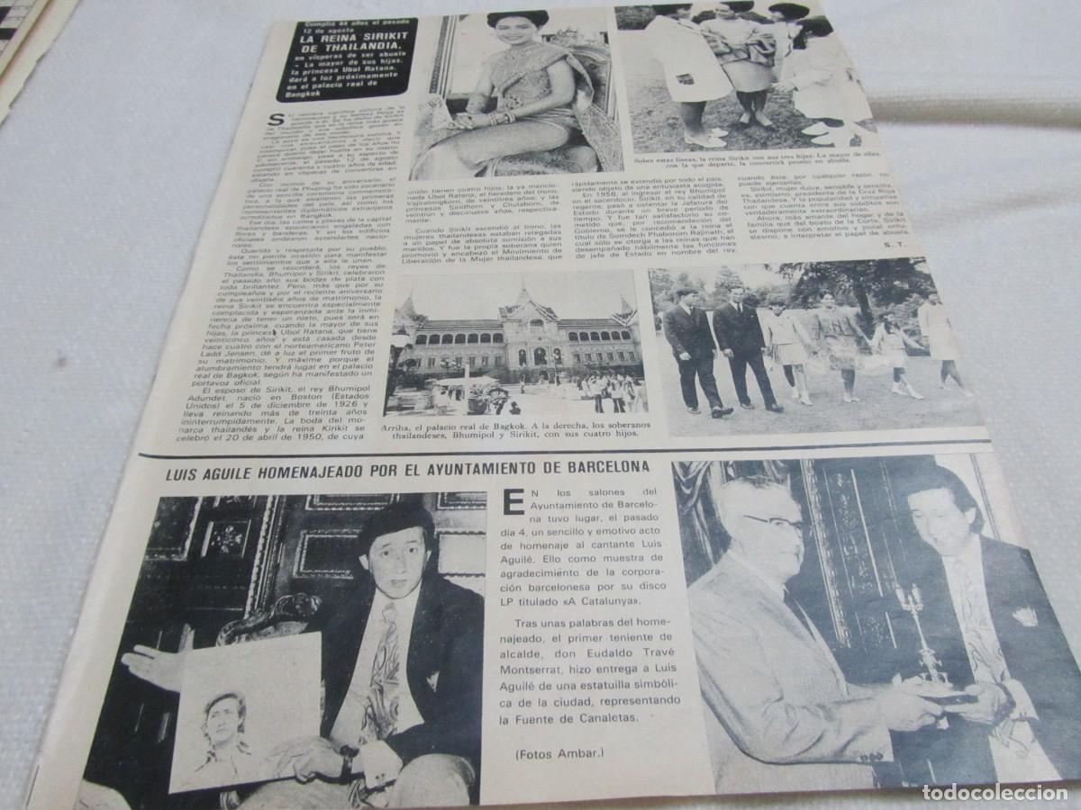 Coleccionismo de Revistas y Peri&oacute;dicos: LUIS AGUILE,REINA SIRIKIT,MARIA LUISA SAN JOSE,MANUEL SIERRA,ARTICULO DE PRENSA