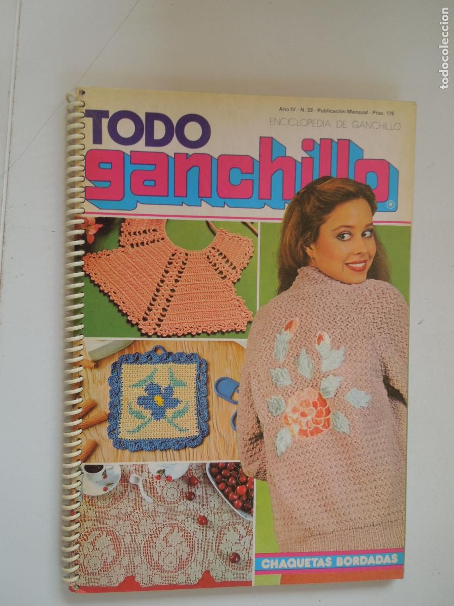 Coleccionismo de Revistas y Peri&oacute;dicos: TODO GANCHILLO - A&Ntilde;O IV- N&ordm; 33 - CUADERNO CON ANILLAS - ENCICLOPEDIA DE GANCHILLO