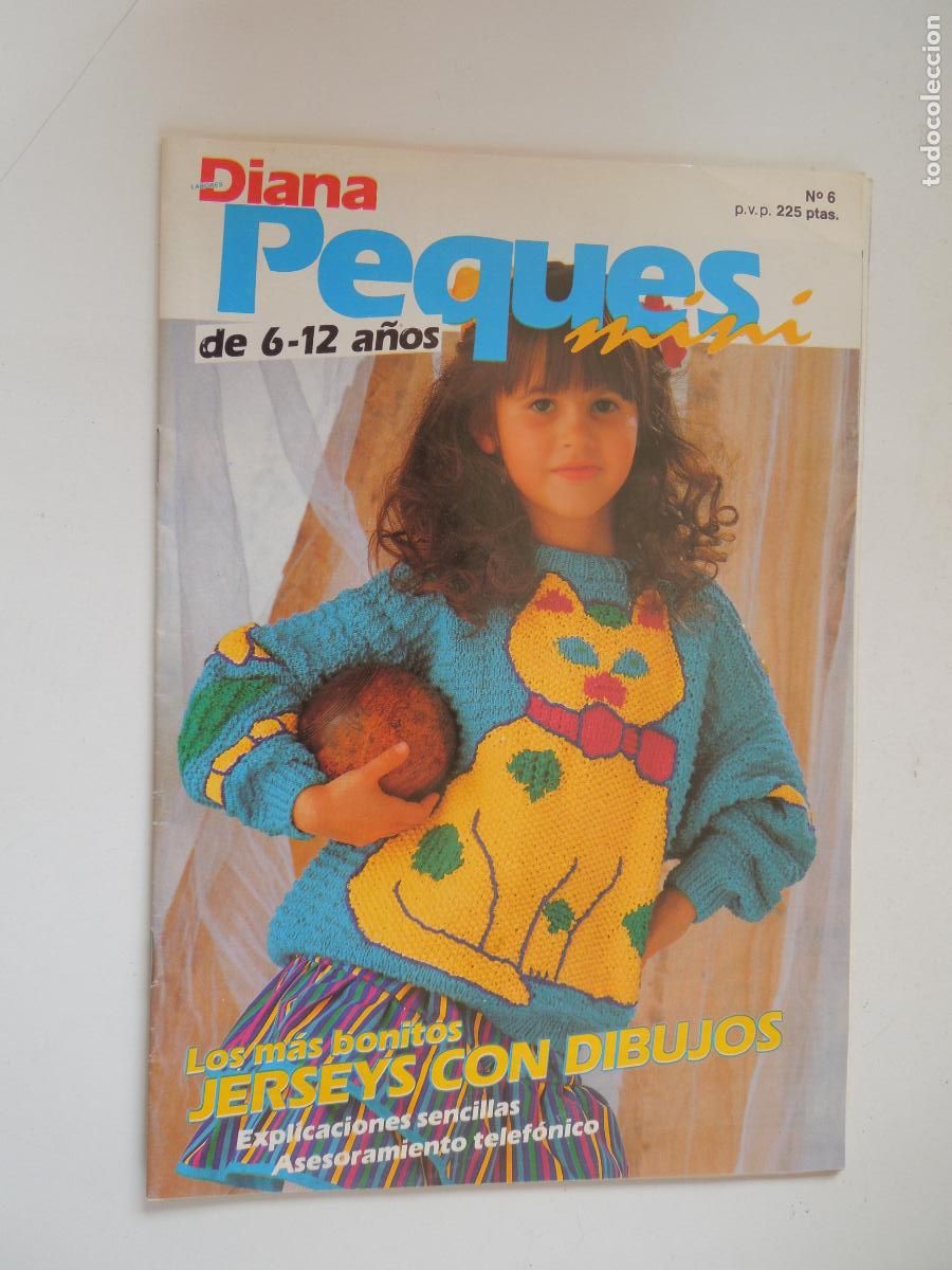 Collectionnisme de Revues et Journaux: DIANA PEQUES MINI DE 6 A 12 A&Ntilde;OS - N&ordm; 6 - JERSEYS CON DIBUJOS -