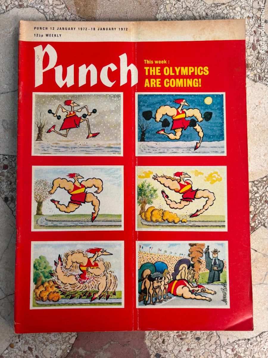 Coleccionismo de Revistas y Peri&oacute;dicos: PUNCH. 12-17 JANUARY 1972. THE OLYMPICS ARE COMING