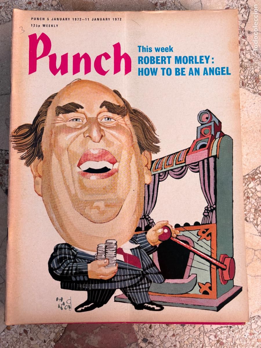 Coleccionismo de Revistas y Peri&oacute;dicos: PUNCH. 5-11 JANUARY 1972. ROBERT MORLEY: HOW TO BE AN ANGEL.